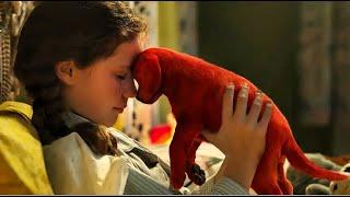 A girl adopts a red dog and becomes three meters tall.#movie