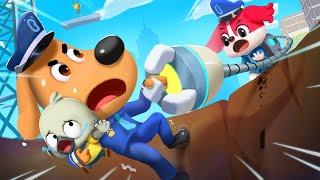 Never Play on Construction Sites  Safety Cartoon  Sheriff Labrador  Kids Cartoon  BabyBus