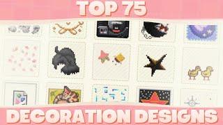 Top 75 Custom Decoration Designs For Animal Crossing New Horizons