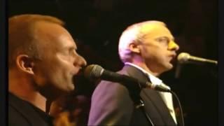 Mark Knopfler Eric Clapton Sting & Phil Collins - Money for Nothing Live