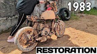 Restoration 1983 Yamaha JOG Abandoned - Restore Old Rusty Mini Scooter  Part 1  Disassamble