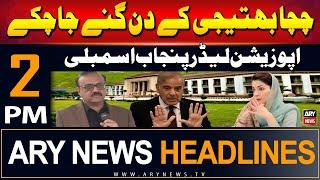 ARY News 2 PM Headlines  20th July 2024  Oppostion Leader Punjab Assembly