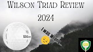 Wilson Triad Golf Ball Review  2024