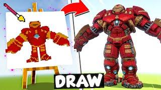 NOOB vs PRO DRAWING BUILD COMPETITION in Minecraft Episode 12