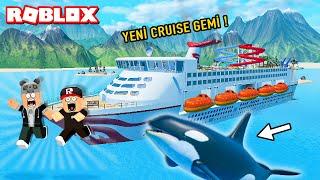 Kocaman Lüks Gemiyi Aldık Köpek Balığı Saldırdı - Panda ile Roblox SharkBite 2