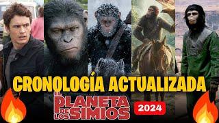 CRONOLOGÍA EL PLANETA DE LOS SIMIOS ACTUALIZADO 2024 ORDEN CORRECTO de las PELÍCULAS 