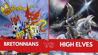 Warhammer Fantasy 5th Edition Battle Report - Bretonnians Vs High Elves