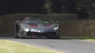 One Off Lamborghini SC18 Alston climbs the hill of Goodwood Festival of Speed