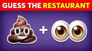 Guess the Fast Food Restaurant by Emoji?  Emoji Quiz  Monkey Quiz