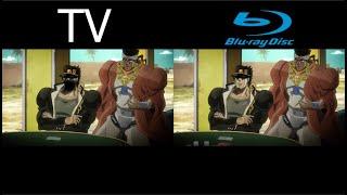 JJBA Part 3 Ep 35 TV vs Blu ray