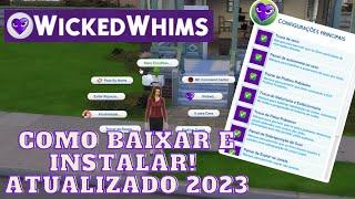 COMO BAIXAR INSTALAR E CONFIGURAR O MOD WICKED WHIMS  THE SIMS 4 2023