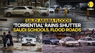 Saudi Arabia floods Flash floods inundate roads in Riyadh as heavy rains disrupt life I WION