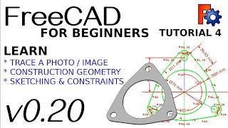 FreeCAD 0.20 For Beginners  4  Tracing Photo  Image to Build a Simple Model