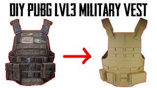 How To Make PUBG Level 3 Military Vest From Cardboard  DIY By King OF Crafts
