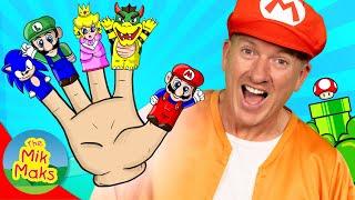 Super Mario Bros Finger Family  Nursery Rhymes & Kids Songs  Pretend Play