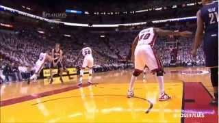 Udonis Haslem Flagrant on Hansbrough Heat vs Pacers Game 5