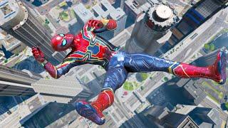 GTA 5 Iron Spiderman Falling off Highest Buildings - Episode 05 Euphoria Ragdolls