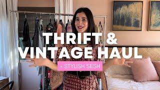 MAJOR THRIFT & VINTAGE HAUL & STYLING MY FAVES