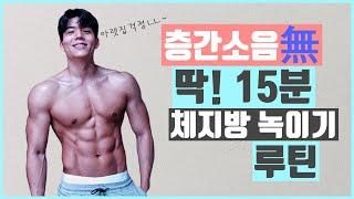 Lv.4 층간소음없이 딱 15분 체지방 100% 녹여버리는 루틴  Noise Free 15mins Fat Burning Workout