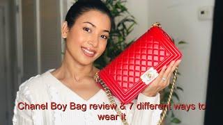 CHANEL BOY BAG Review & 7 Different ways to Wear it 