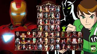 Mortal Kombat 9 - IRON MAN & BEN 10 - Expert Tag Ladder - Gameplay @1080p - 60ᶠᵖˢ 