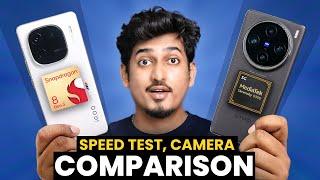 iQOO 12 vs vivo X100 Pro  SD 8 Gen 3 vs Dimensity 9300  Speed Test & Camera Comparison