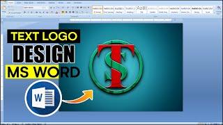 How to Create a Logo Design in Microsoft Word Hindi Tutorial  TS Logo Design in Ms Word  MS WORD