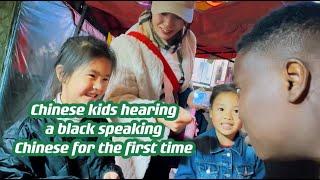 CHINESE KIDS SURPRISED SEEING ME SPEAKING CHINESE