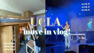 COLLEGE MOVE IN VLOG at UCLA   ucla dorm tour orientation week & more