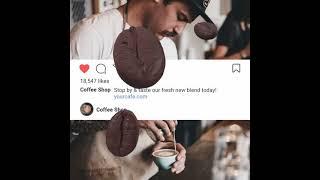 Coffee Beans Rotating - CreateStudio Video Templates