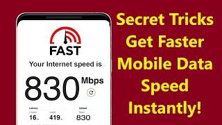 Secret Tricks to Get Faster Mobile Data Speed Instantly - Howtosolveit