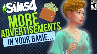 MORE  In Game Ads Coming?? Sims 4 EA Games