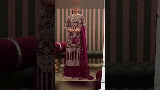 latest wedding dress #design 2024  #Trending mehndi barat walima# long shirt designs#shortsvideo