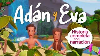 Adán y Eva en el Jardín del Edén  Historia Completa con narración  BIBTOONS