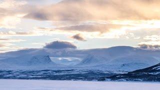 Abisko - Torneträsk and Lapporten - winter time lapse