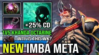 NEW META Octarine Core + Khanda 1v5 Unkillable Wraith King Imba Skill Spam Hyper Carry Dota 2