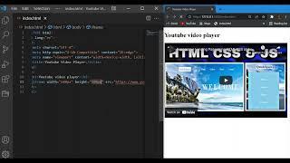 Embed YouTube video on your websiteHTML using javascript