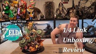 Wake Studios Zelda Tears of the Kingdom Link 14 Statue UnboxingReview