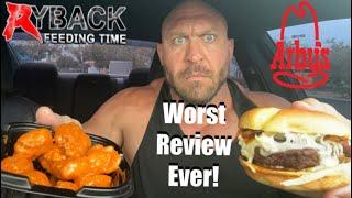 Ryback Feeding Time Is Arby’s New Big Game Burger The Worst Review Ryback’s Ever Done?