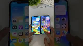 Iphone xr vs Iphone 13  Speed Test #shorts