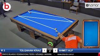 TOLGAHAN KİRAZ vs AHMET ALP  TÜRKİYE 3 Cushion Billiards Championship Stage 1 - A - 2024 ANKARA 당구