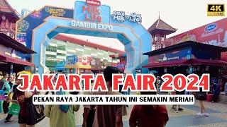 JAKARTA FAIR 2024 SEMAKIN MERIAH ‼️ Jalan Keliling Pekan Raya Jakarta 2024 di Kemayoran - Walking 4K