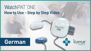 WatchPAT ONE - Home Sleep Apnea Test - Step by Step Instructions - German