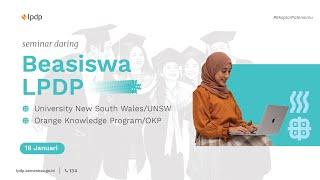 Webinar Beasiswa  LPDP 2024  Program Prioritas UNSW dan OKP