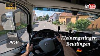 POV  ASMR Truck driving Kleinengstingen - Reutlingen 