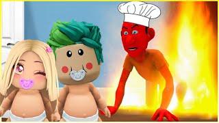 CANAVAR BABAMLARDAN KAÇIYORUZ  ROBLOX BAKE DA BABY  HAN KANAL KÜBRA NİSA