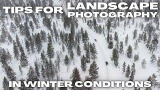 How to Adapt an Tips for Landscape Photography in the Cold Swedish Winter. OM System OM-1