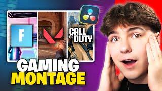 How to EDIT Gaming Montages in 2024 Davinci Resolve Beginners Guide