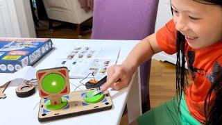 This STEM Kit lets kids build + learn about electricity and magnetism