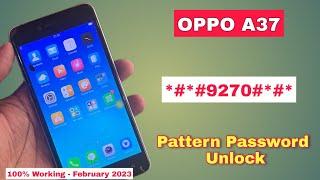 Oppo A37 Hard Reset  Pattern Unlock  Without Pc  Oppo A37 Ka Lock Kaise Tode  February 2023